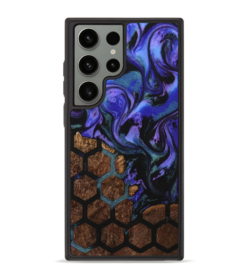 Galaxy S23 Ultra Wood+Resin Phone Case - Erik (Pattern, 713106)
