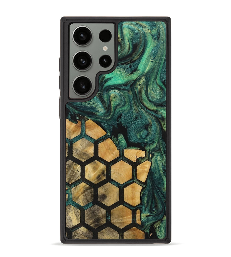 Galaxy S23 Ultra Wood+Resin Phone Case - Brenden (Pattern, 713111)