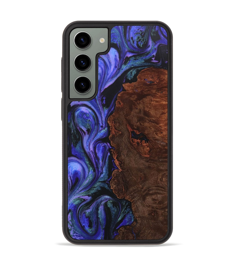 Galaxy S23 Plus Wood+Resin Phone Case - Christina (Purple, 713172)