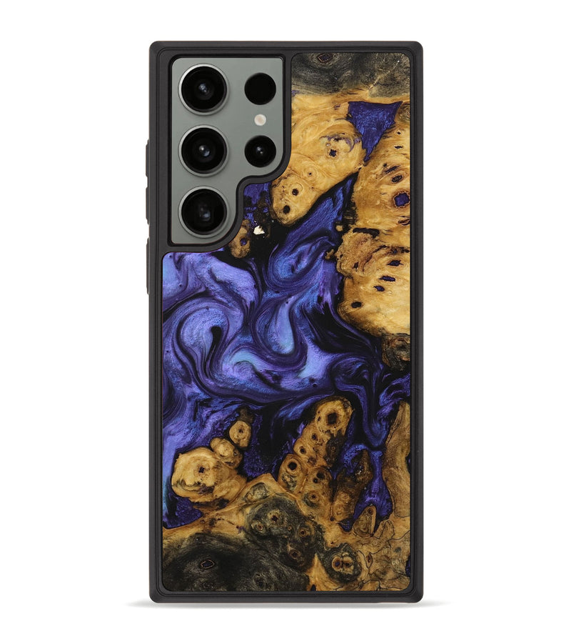 Galaxy S23 Ultra Wood+Resin Phone Case - Nicholas (Purple, 713195)