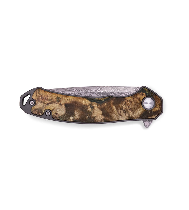 EDC Wood+Resin Pocket Knife - Debby (Green, 713228)