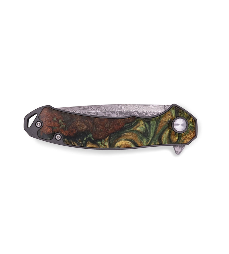 EDC Wood+Resin Pocket Knife - Henry (Green, 713230)