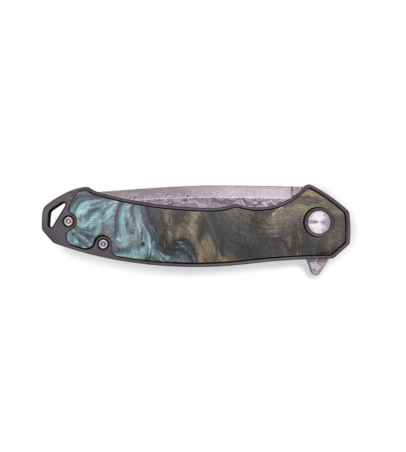 EDC Wood+Resin Pocket Knife - Carroll (Green, 713261)