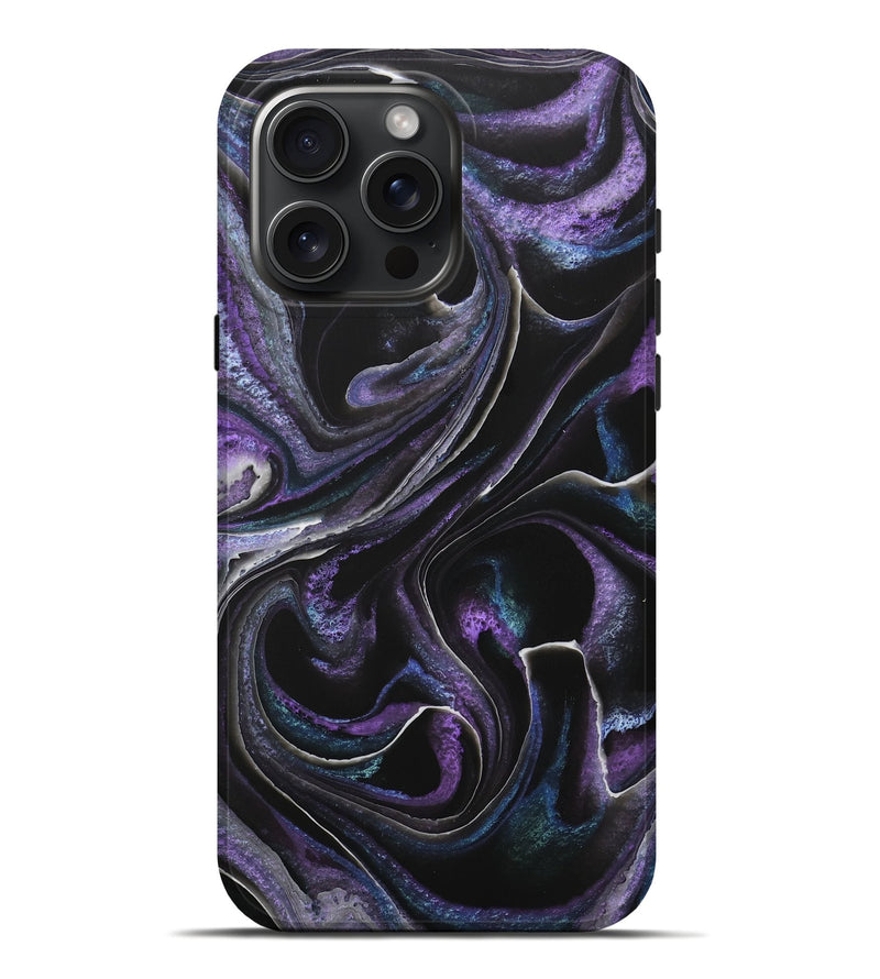 iPhone 16 Pro Max ResinArt Live Edge Phone Case - Natasha (Purple, 713612)