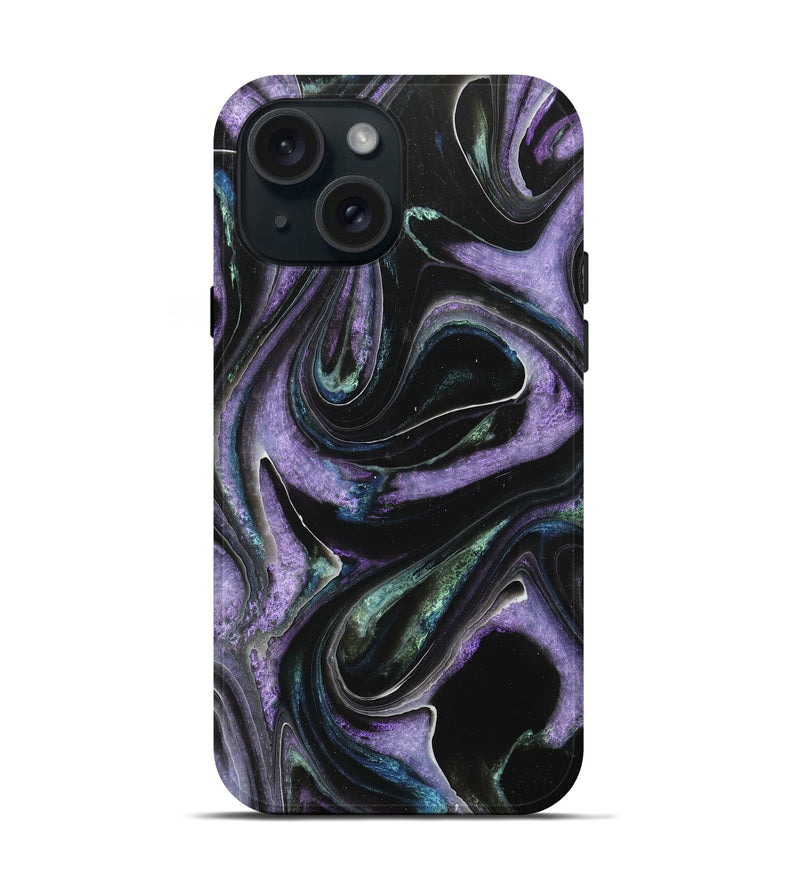 iPhone 15 ResinArt Live Edge Phone Case - Tamra (Purple, 713616)