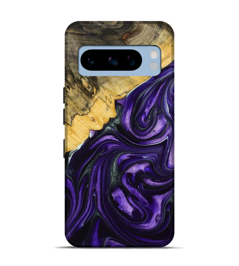 Pixel 8 Pro Wood+Resin Live Edge Phone Case - Dena (Purple, 713628)