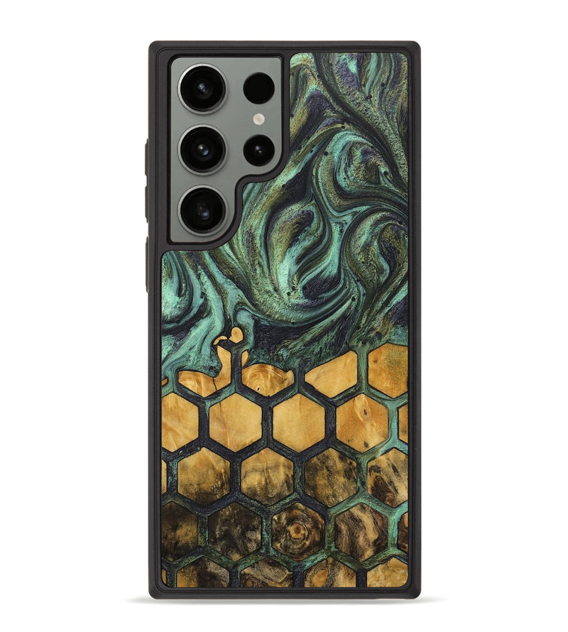 Galaxy S23 Ultra Wood+Resin Phone Case - Elijah (Pattern, 713699)