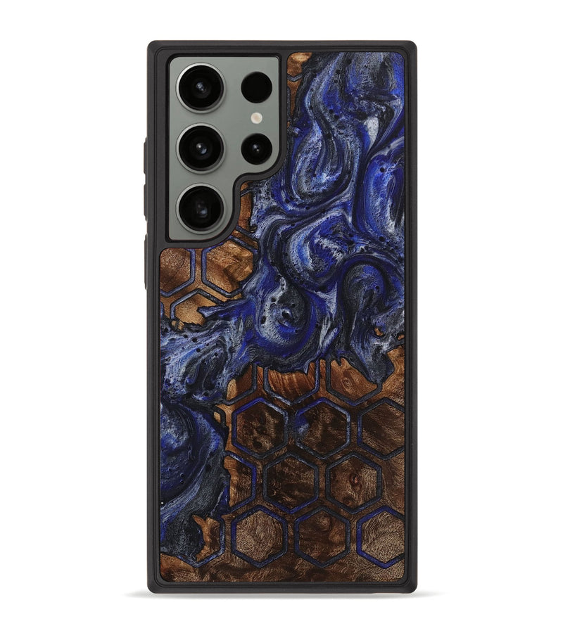 Galaxy S23 Ultra Wood+Resin Phone Case - Gale (Pattern, 713701)