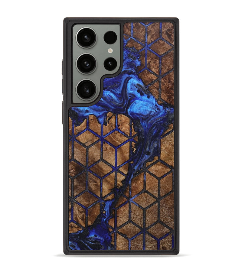 Galaxy S23 Ultra Wood+Resin Phone Case - Harlow (Pattern, 713730)