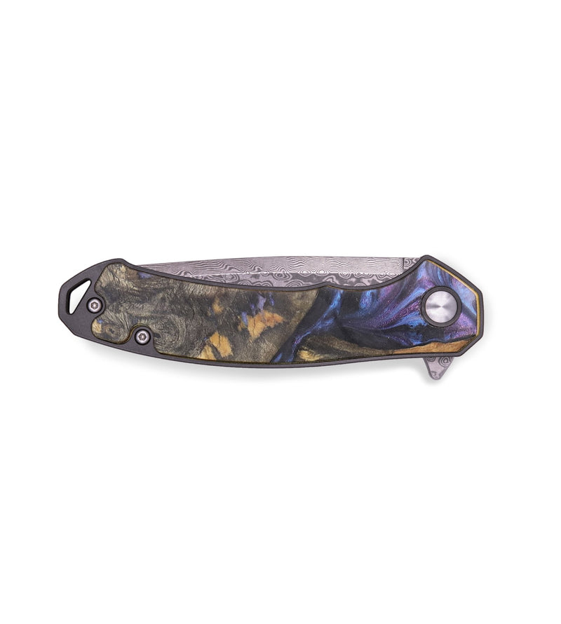 EDC Wood+Resin Pocket Knife - Stacy (Purple, 713750)