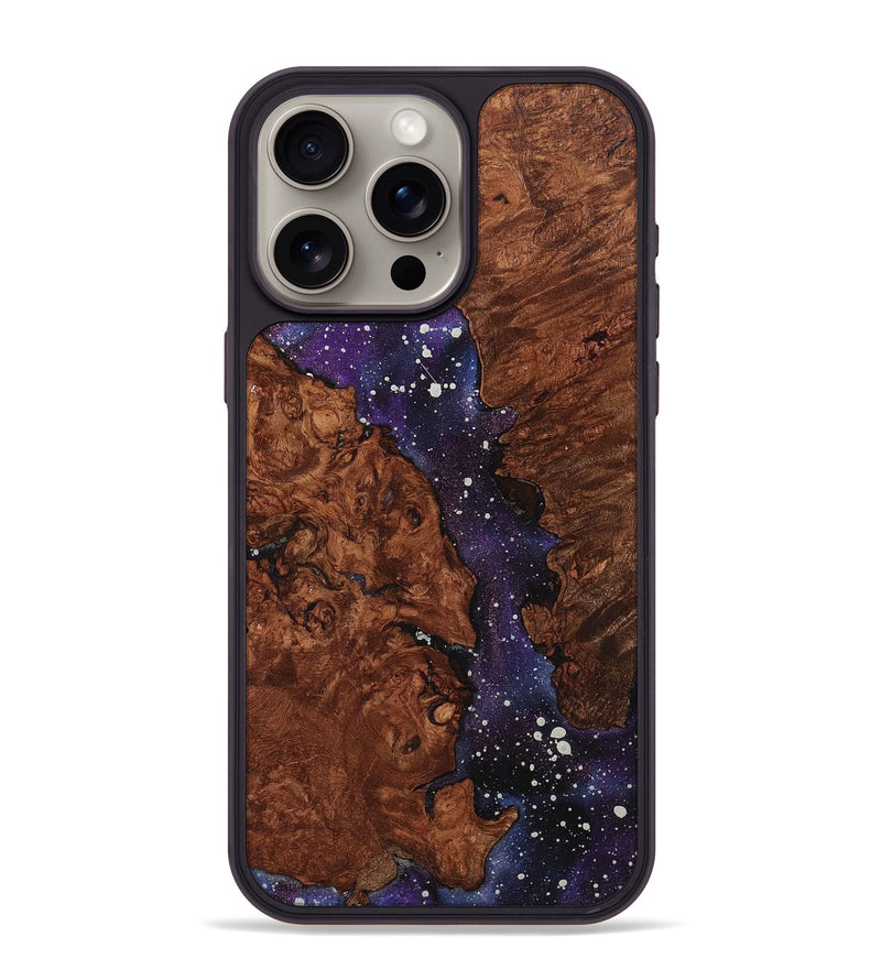 iPhone 15 Pro Max Wood+Resin Phone Case - King (Cosmos, 713766)