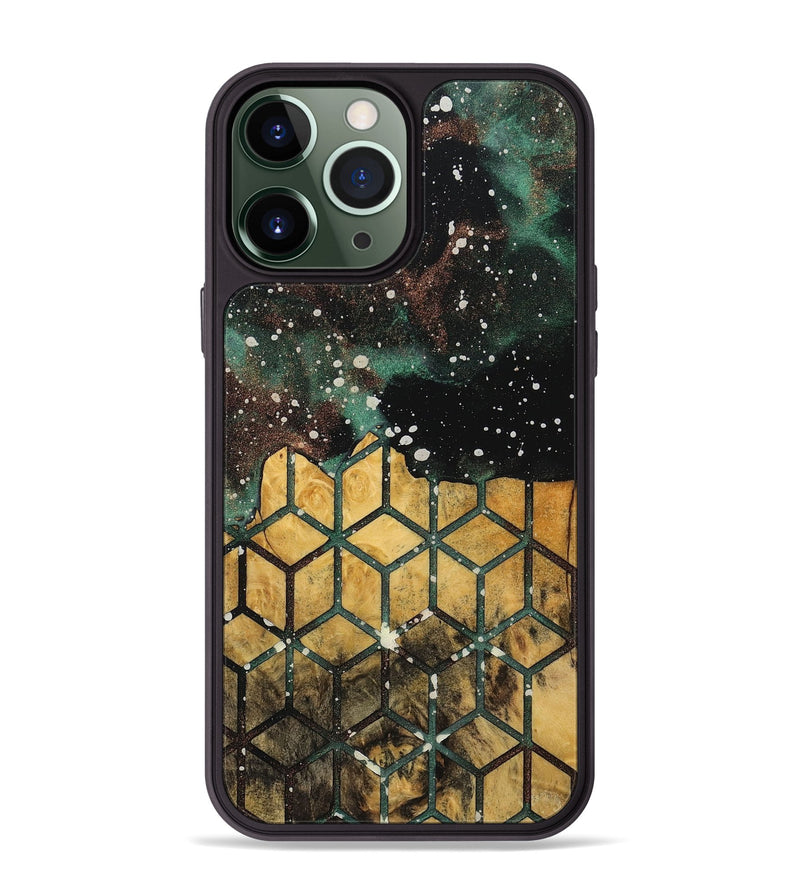 iPhone 13 Pro Max Wood+Resin Phone Case - Eugene (Cosmos, 713774)