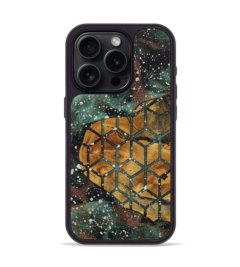 iPhone 15 Pro Wood+Resin Phone Case - Darla (Cosmos, 713780)