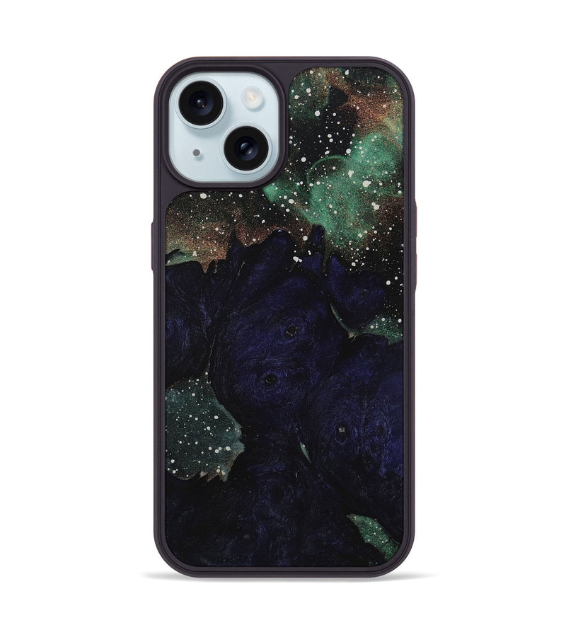 iPhone 15 Wood+Resin Phone Case - Katrina (Cosmos, 713788)