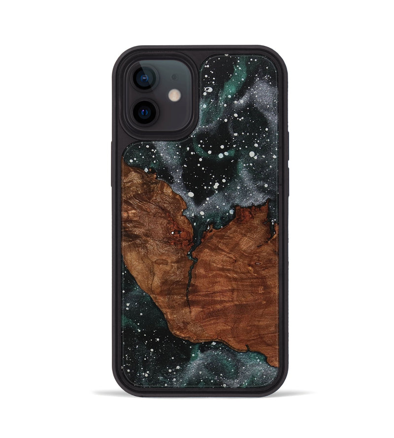 iPhone 12 Wood+Resin Phone Case - Tevin (Cosmos, 713790)