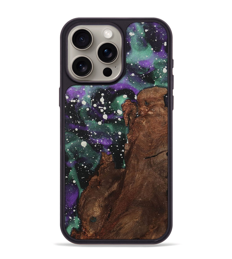 iPhone 15 Pro Max Wood+Resin Phone Case - Yasmin (Cosmos, 713828)