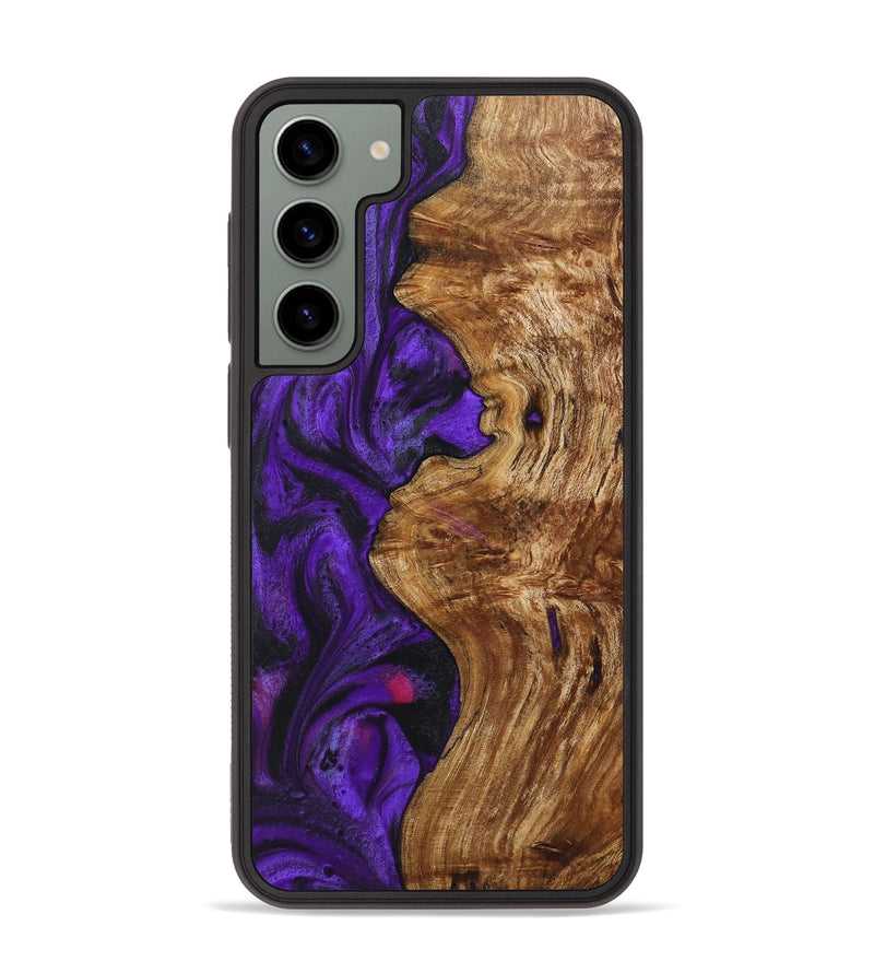 Galaxy S23 Plus Wood+Resin Phone Case - Aspen (Purple, 713913)