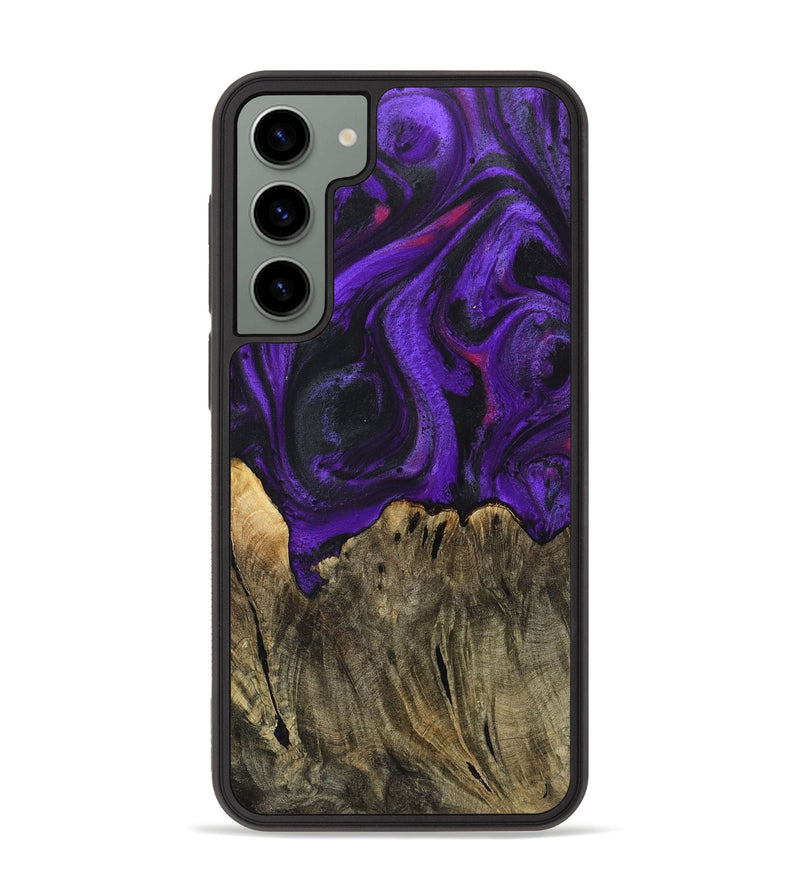 Galaxy S23 Plus Wood+Resin Phone Case - Brynlee (Purple, 713919)