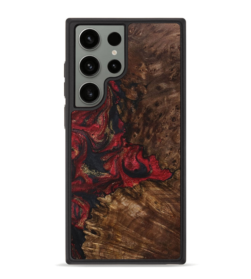 Galaxy S23 Ultra Wood+Resin Phone Case - Kyle (Red, 713922)