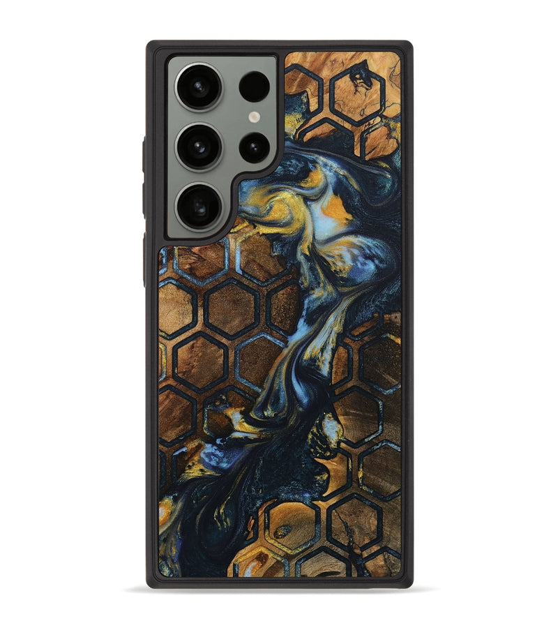 Galaxy S23 Ultra Wood+Resin Phone Case - Logan (Pattern, 713963)