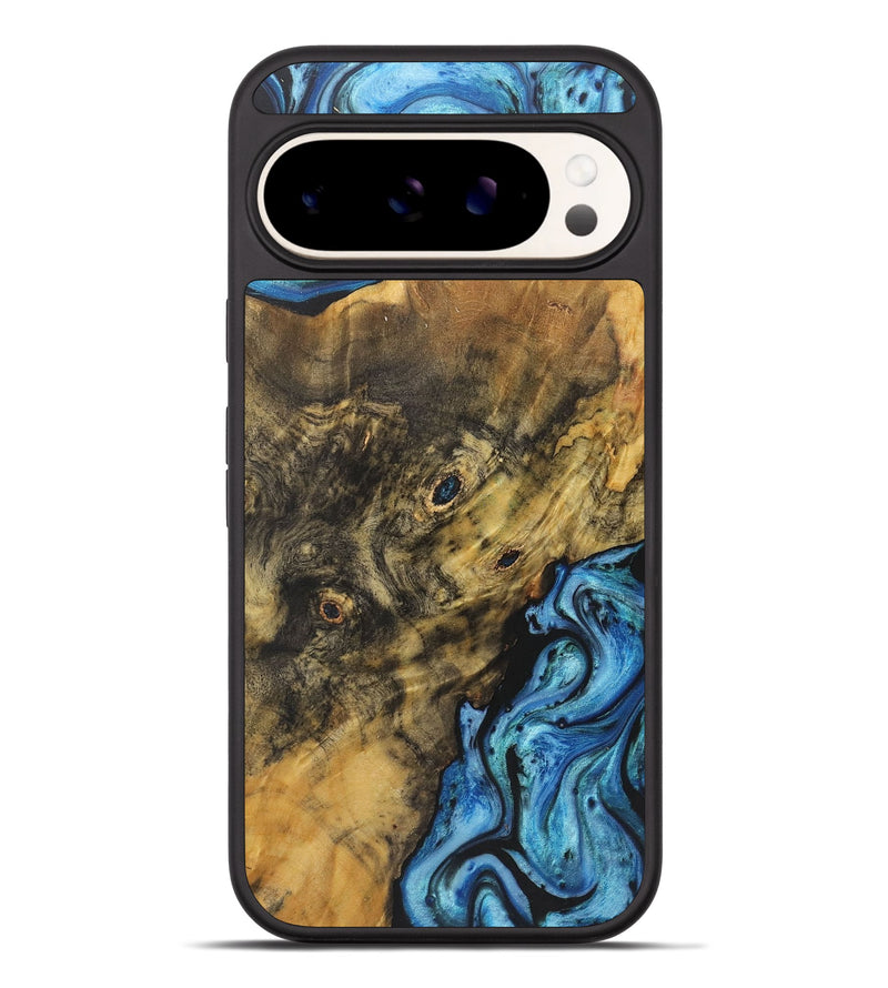 Pixel 9 Pro XL Wood+Resin Phone Case - Otis (Blue, 714004)