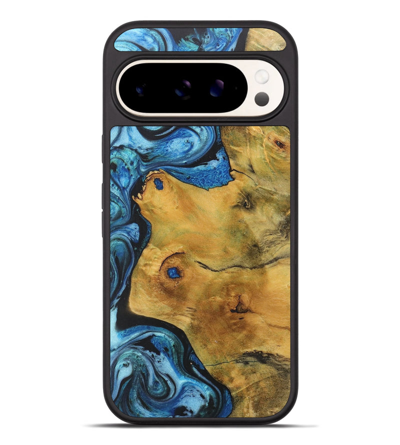 Pixel 9 Pro XL Wood+Resin Phone Case - Anita (Blue, 714014)