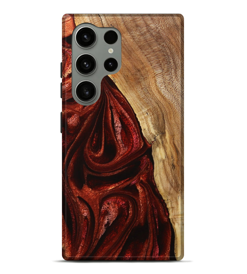 Galaxy S24 Ultra Wood+Resin Live Edge Phone Case - Orion (Red, 714086)