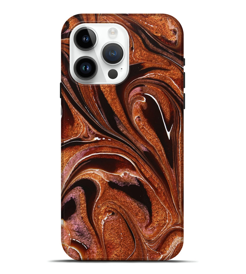 iPhone 15 Pro Max ResinArt Live Edge Phone Case - Saylor (Red, 714087)