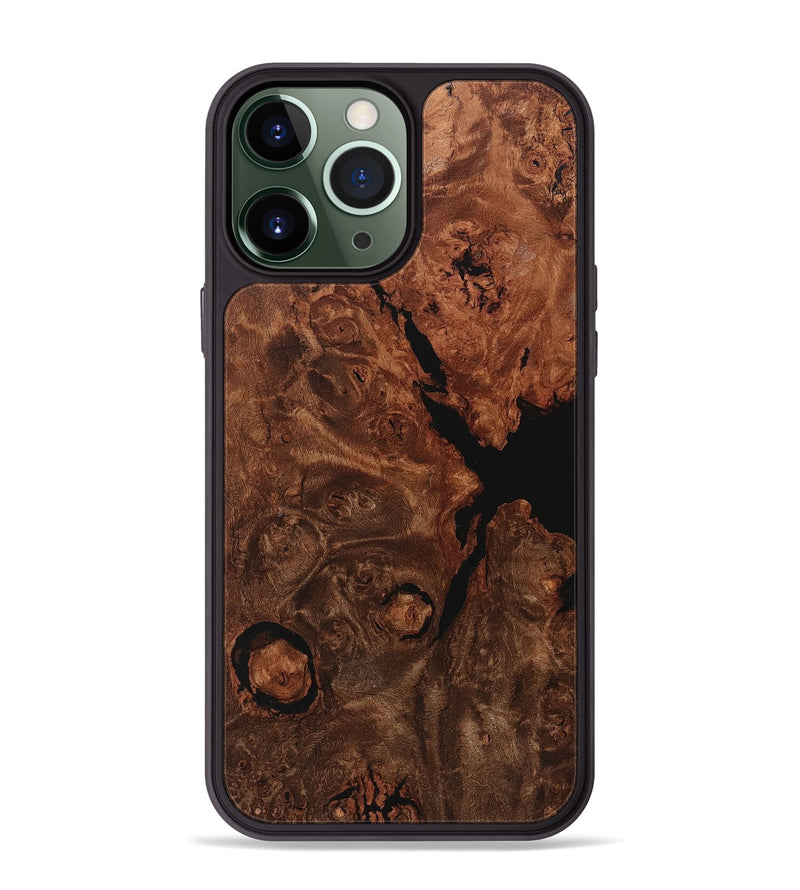 iPhone 13 Pro Max Wood+Resin Phone Case - Jax (Wood Burl, 714123)
