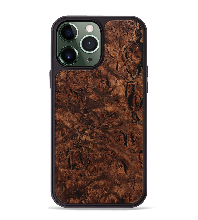 iPhone 13 Pro Max Wood+Resin Phone Case - Margaret (Wood Burl, 714125)