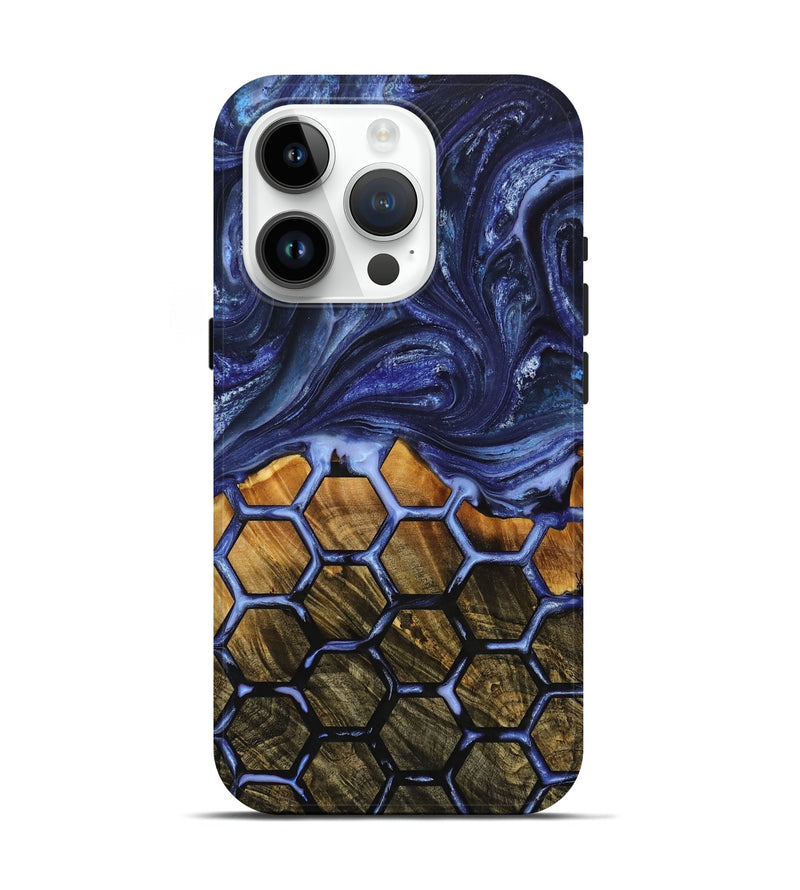 iPhone 15 Pro Wood+Resin Live Edge Phone Case - Lee (Pattern, 714221)