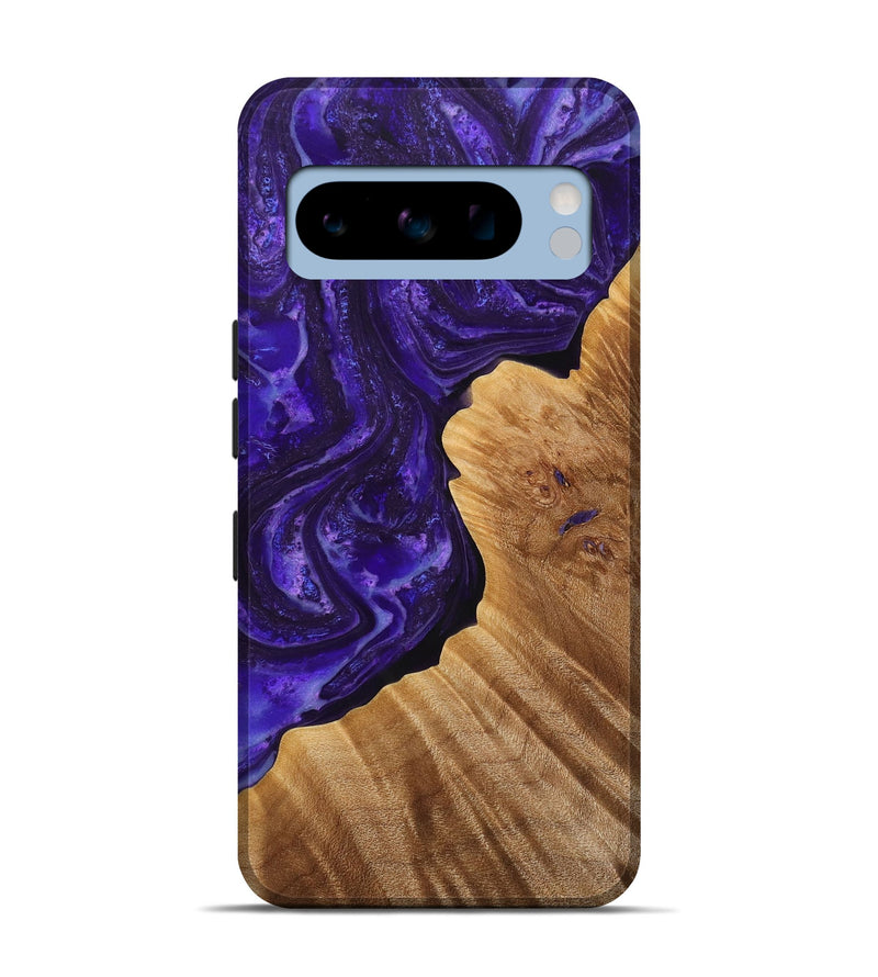 Pixel 8 Pro Wood+Resin Live Edge Phone Case - Selena (Purple, 714226)