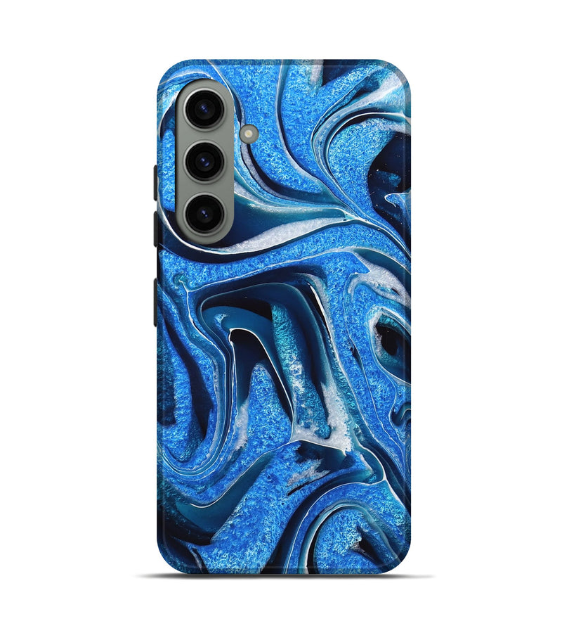 Galaxy S24 ResinArt Live Edge Phone Case - Josue (Blue, 714231)