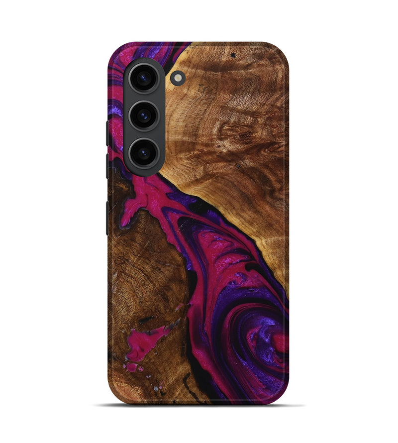 Galaxy S23 Wood+Resin Live Edge Phone Case - Adelyn (Purple, 714245)