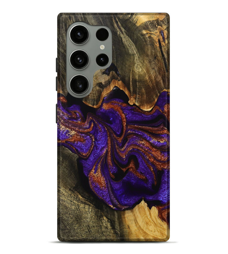 Galaxy S24 Ultra Wood+Resin Live Edge Phone Case - Kyla (Purple, 714247)