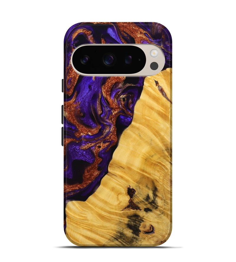 Pixel 9 Pro Wood+Resin Live Edge Phone Case - Hayes (Purple, 714249)