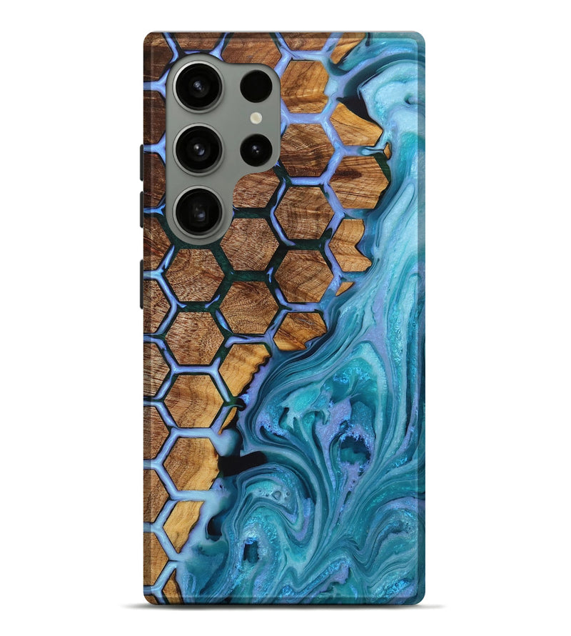Galaxy S24 Ultra Wood+Resin Live Edge Phone Case - Yvonne (Pattern, 714280)