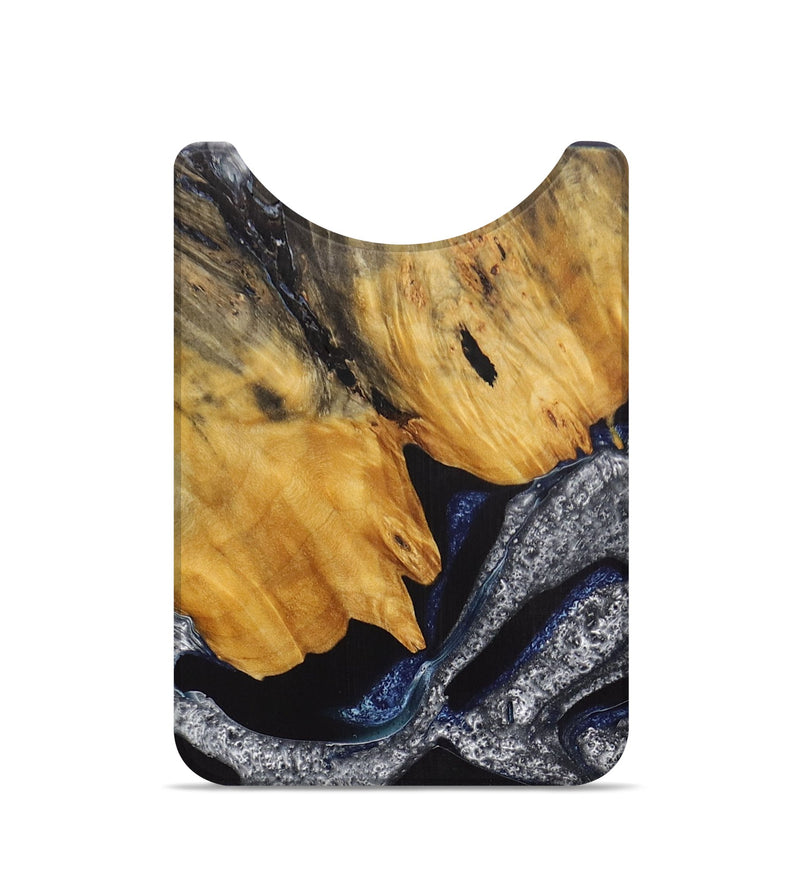 Live Edge Wood+Resin Wallet - Aubrie (Blue, 714578)