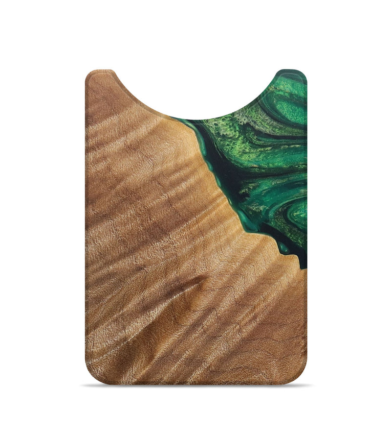 Live Edge Wood+Resin Wallet - Valentina (Green, 714579)