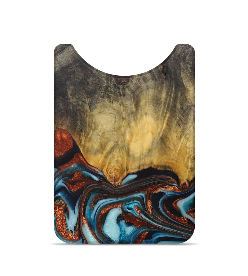 Live Edge ResinArt Wallet - Lila (Teal & Gold, 714591)