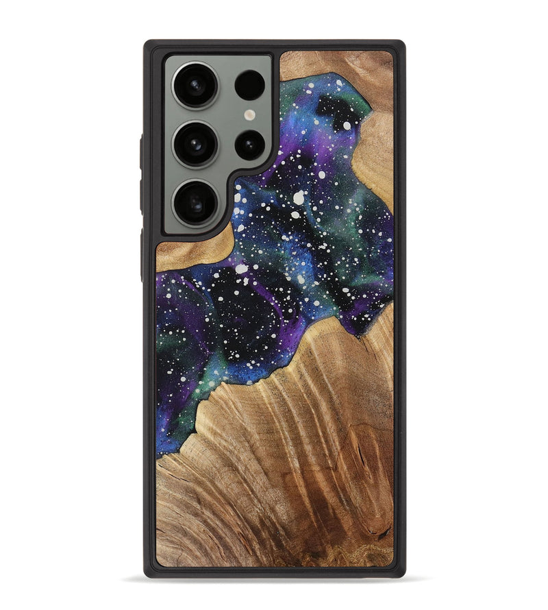 Galaxy S23 Ultra Wood+Resin Phone Case - Mekhi (Cosmos, 714634)