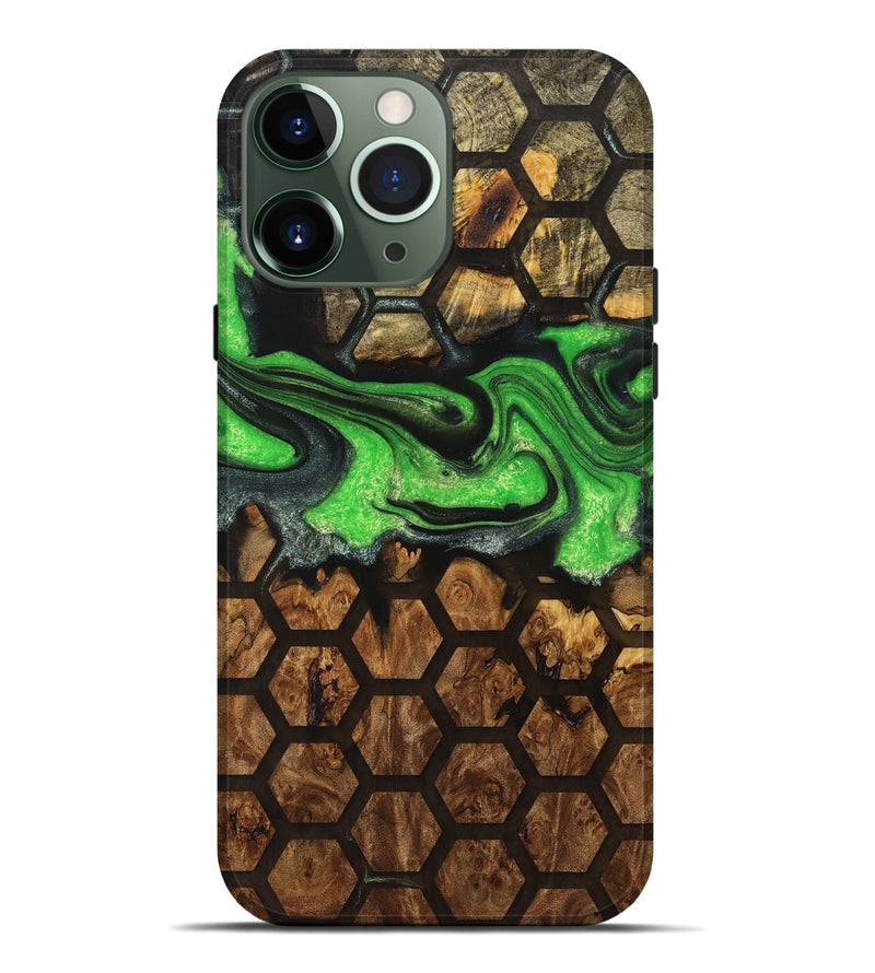 iPhone 13 Pro Max Wood+Resin Live Edge Phone Case - Cleo (Pattern, 714686)