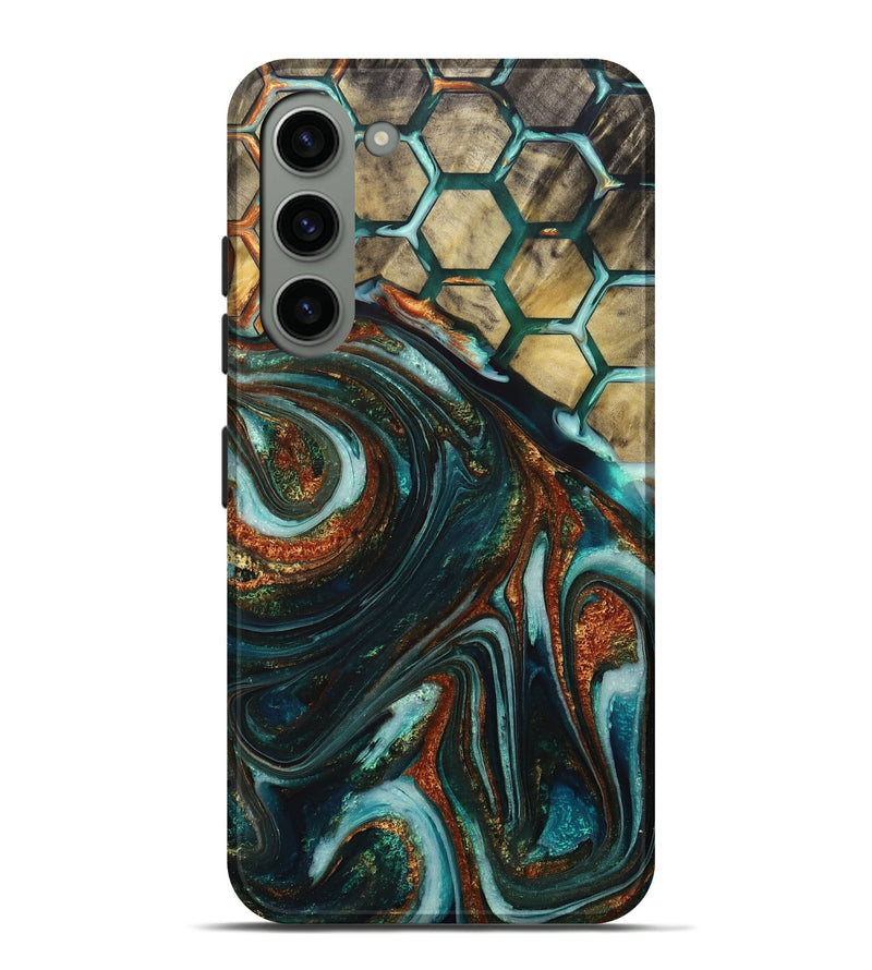 Galaxy S23 Plus Wood+Resin Live Edge Phone Case - Jonathon (Pattern, 714690)
