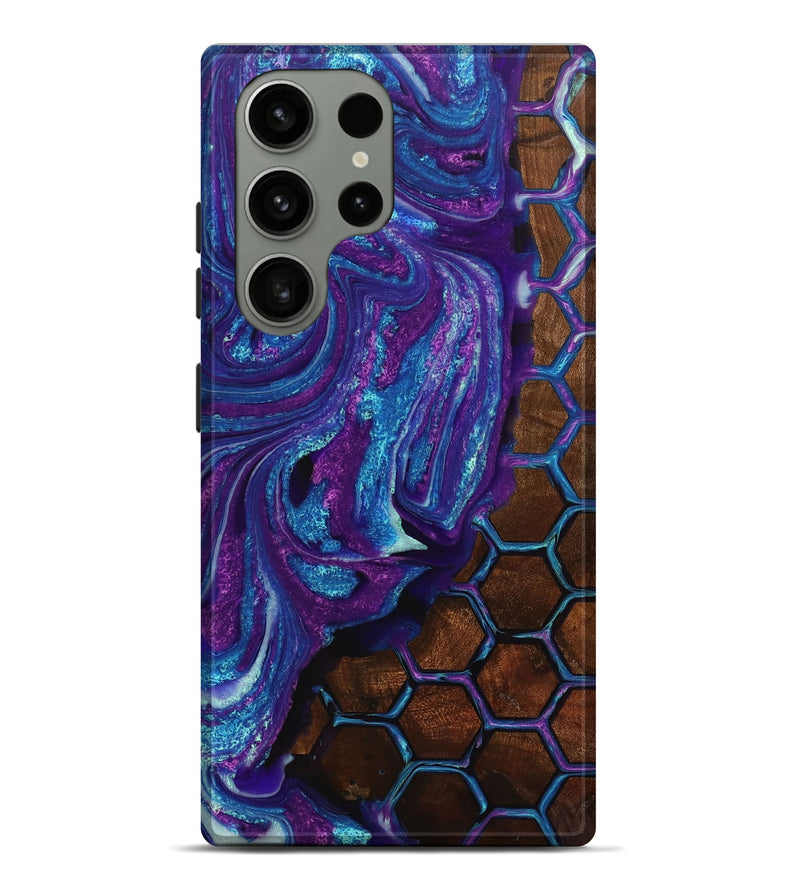 Galaxy S23 Ultra Wood+Resin Live Edge Phone Case - Adeline (Pattern, 714691)