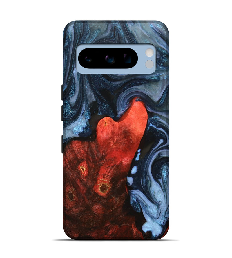 Pixel 8 Pro Wood+Resin Live Edge Phone Case - Orville (Blue, 714701)