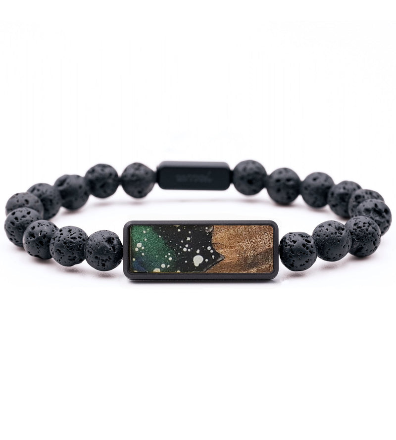 Lava Bead Wood+Resin Bracelet - Nadia (Cosmos, 714787)