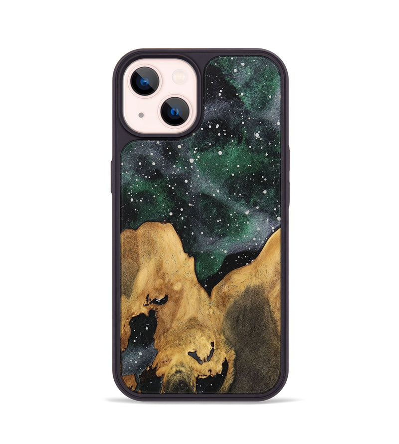 iPhone 14 Wood+Resin Phone Case - Renee (Cosmos, 714839)