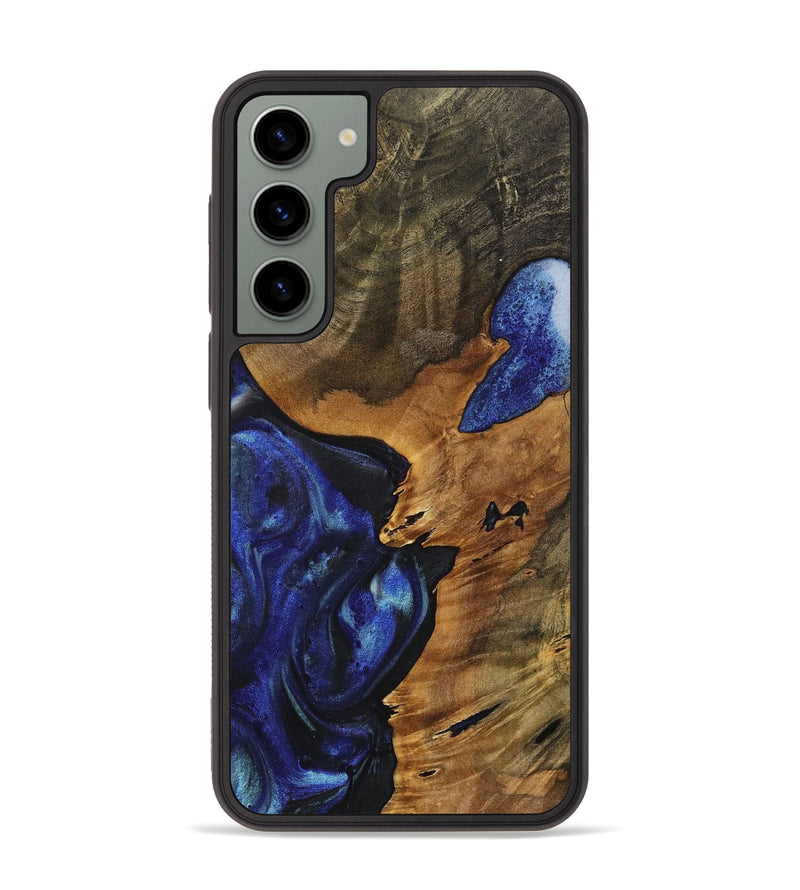 Galaxy S23 Plus Wood+Resin Phone Case - Deneen (Blue, 714856)
