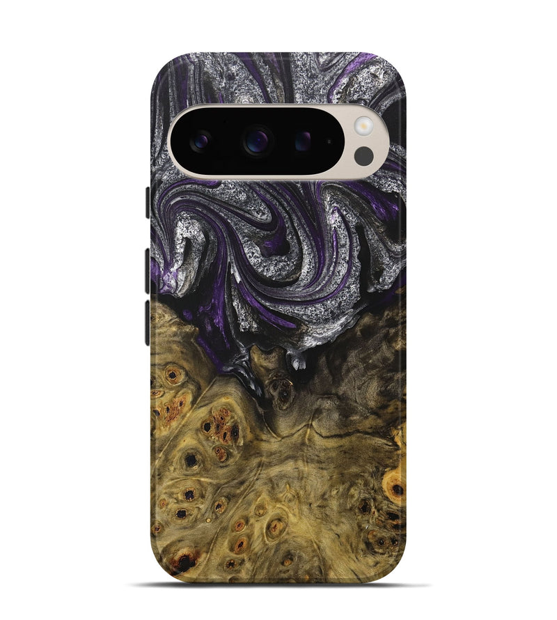 Pixel 9 Pro Wood+Resin Live Edge Phone Case - Kerri (Purple, 714882)
