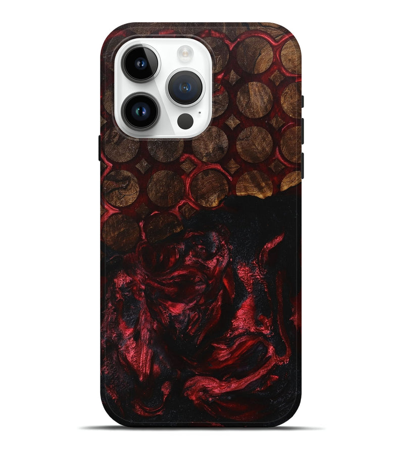 iPhone 15 Pro Max Wood+Resin Live Edge Phone Case - William (Pattern, 714892)